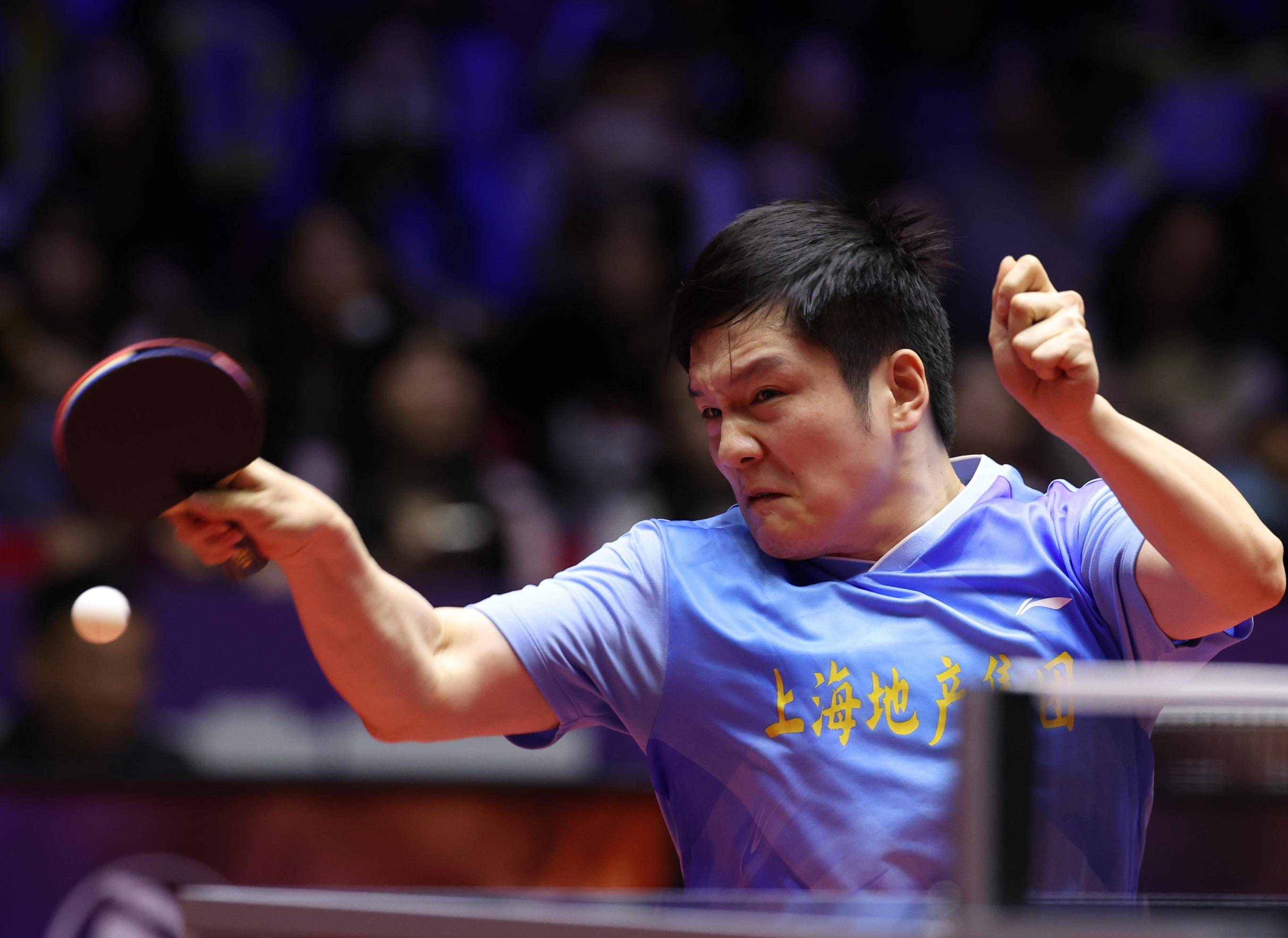比利时乒乓球队鏖战英国乒乓球队，许昕打破历史纪录